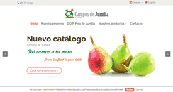 Desktop Screenshot of camposdejumilla.com